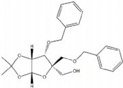 1,2-O-(1-Methylethylidene)-4-C-[(phenylmethoxy)methyl]-3-O-(phenylmethyl)-beta-L-lyxofuranose