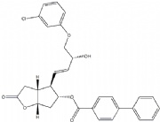 [3aR-[3aalpha,4alpha(1E,3R*),5beta,6aalpha]]-[1,1'-Biphenyl]-4-carboxylic acid 4-[4-(3-chlorophenoxy)-3-hydroxy-1-butenyl]hexahydro-2-oxo-2H-cyclopenta[b]furan-5-yl ester