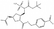 4-Nitrobenzyl (2S,4S)-4-acetylthio-2-[[N-sulfamoyl-N-(tert-butoxycarbonyl)amino]methyl]pyrrolidine-1-carboxylate