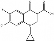 7-Chloro-1-cyclopropyl-6-fluoro-4-oxo-1,4-dihydro-1,8-naphthyridine-3-carboxylic acid