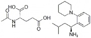 (S)-3-Methyl-1-(2-piperidinophenyl)butylamine N-acetylglutamate salt